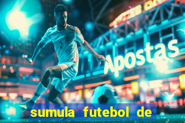 sumula futebol de campo word